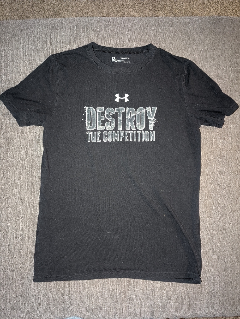 Under Armour Black "Destroy The Competition" Graphic Tee